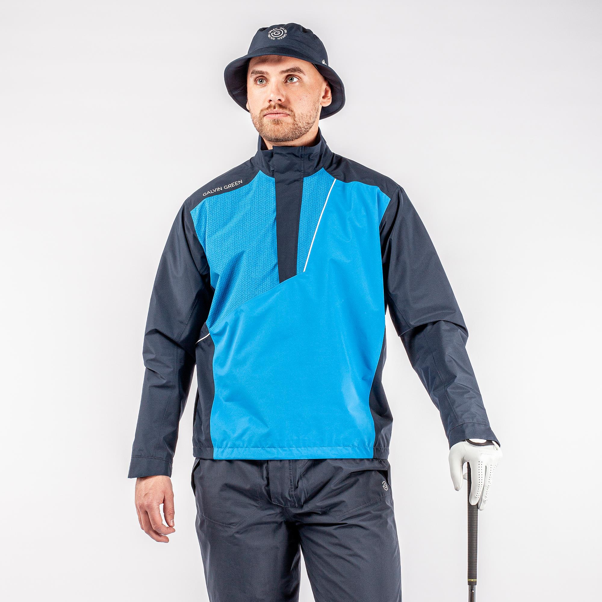 Galvin Green Axley Gore-Tex Mens Waterproof Golf Jacket Navy/Blue/White